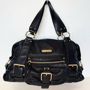 Like New Michael Kors Black Leather Handbag Purse